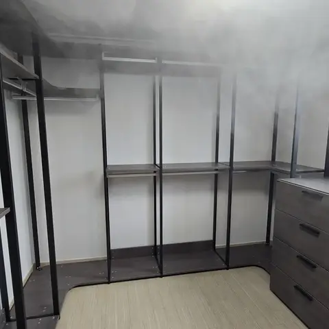 아산 시스템행거 이전설치 — 한샘, 방 폭에 맞춰 구조 변경, 2026년 7월 사례