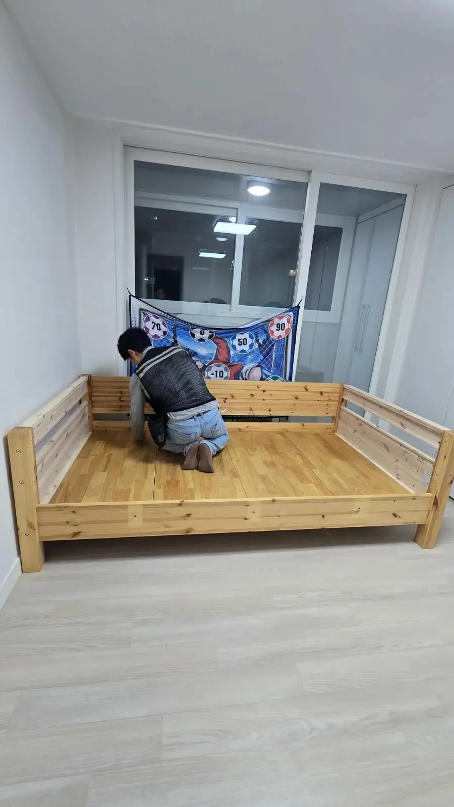천안 백석동 핀란디아 안단테 원목 2층침대 분리 — 1층 침대 2개로, 2026년 4월 사례 — 현장 사진 4
