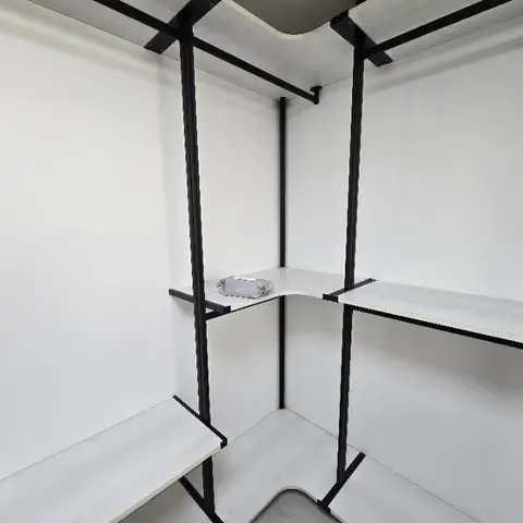 천안 불당동 시스템행거 재설치 — 천장고 8cm 차이, 기둥 9개 커팅, 2025년 11월 사례