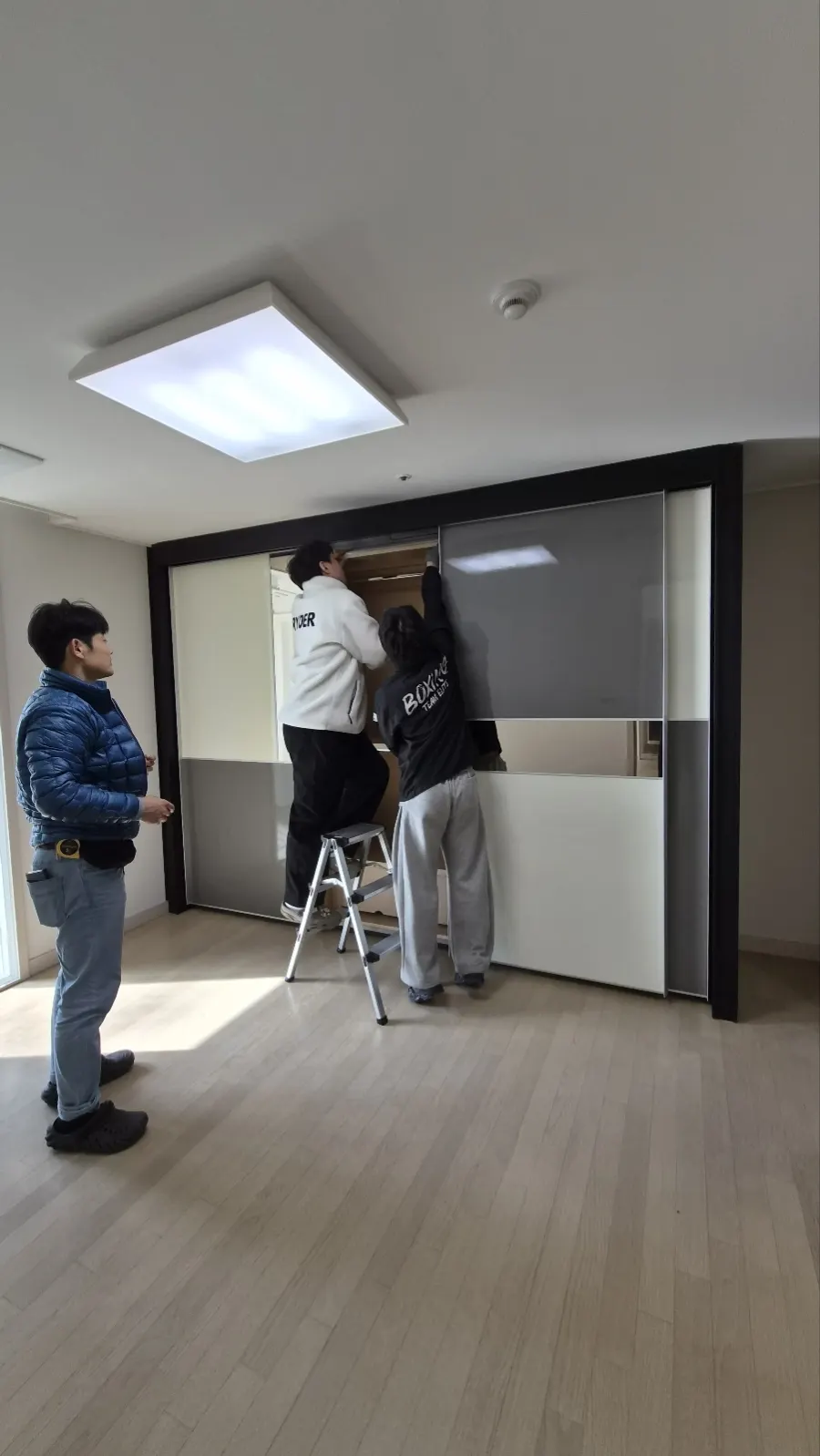 천안 불당동→성성동 슬라이딩 도어 10자 붙박이장 이전설치 — 이사 전, 2026년 1월 사례 — 현장 사진 4
