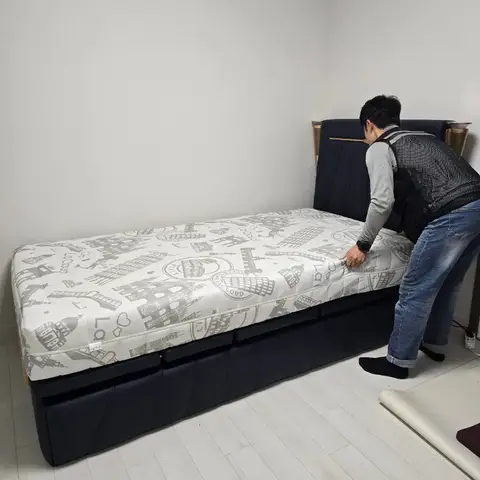 천안 서북구 라클라우드 파라오 SS 모션베드 이전설치 — 2025년 5월 사례