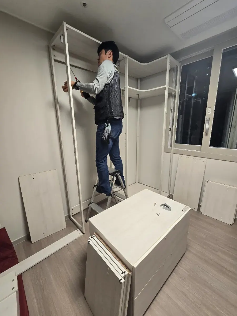 천안 신부동 한샘 시스템행거 재설치 — 이사업체가 못 세운 행거, 2025년 11월 사례 — 현장 사진 2