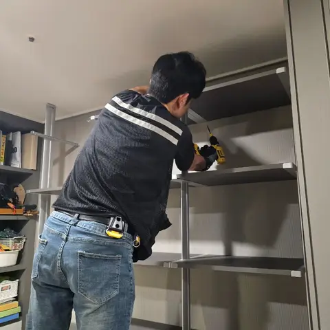 대전 유성구 팬트리 선반 거실 맞춤 설치 — 2025년 6월 사례