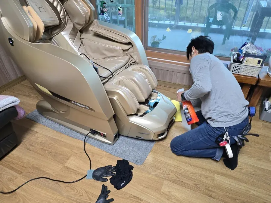 홍성 바디프랜드 파라오 안마의자 이전설치 — 복층에서 금당리 부모님 댁으로, 2026년 5월 사례 — 현장 사진 3