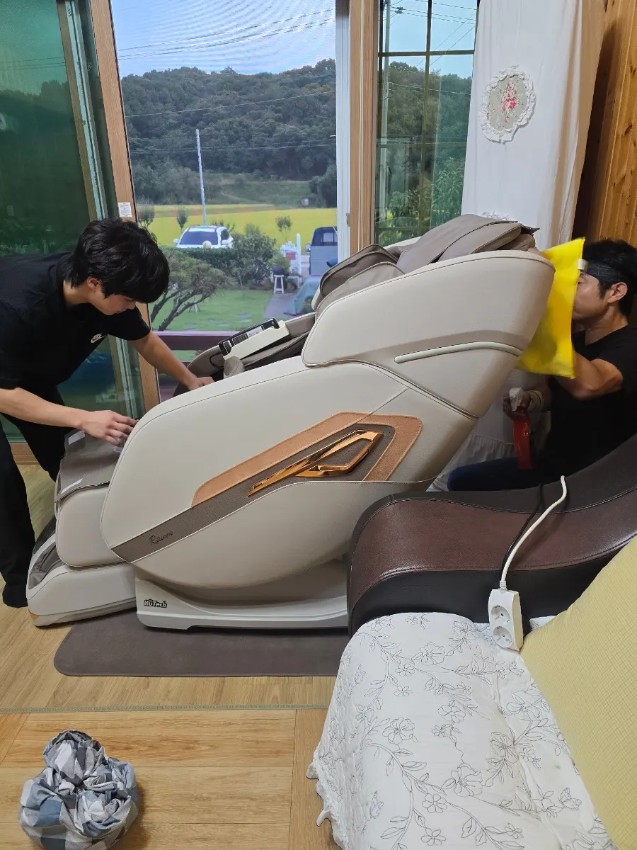 홍성 홍동면→홍북읍 휴테크 라움 안마의자 이전설치 — 단독주택 계단, 2025년 11월 사례 — 현장 사진 3
