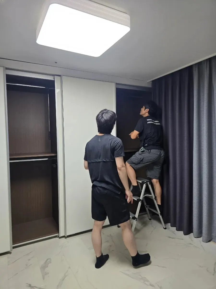 진천 한샘 붙박이장 3600(12자) 방간 이동 — 2025년 8월 사례 — 현장 사진 3