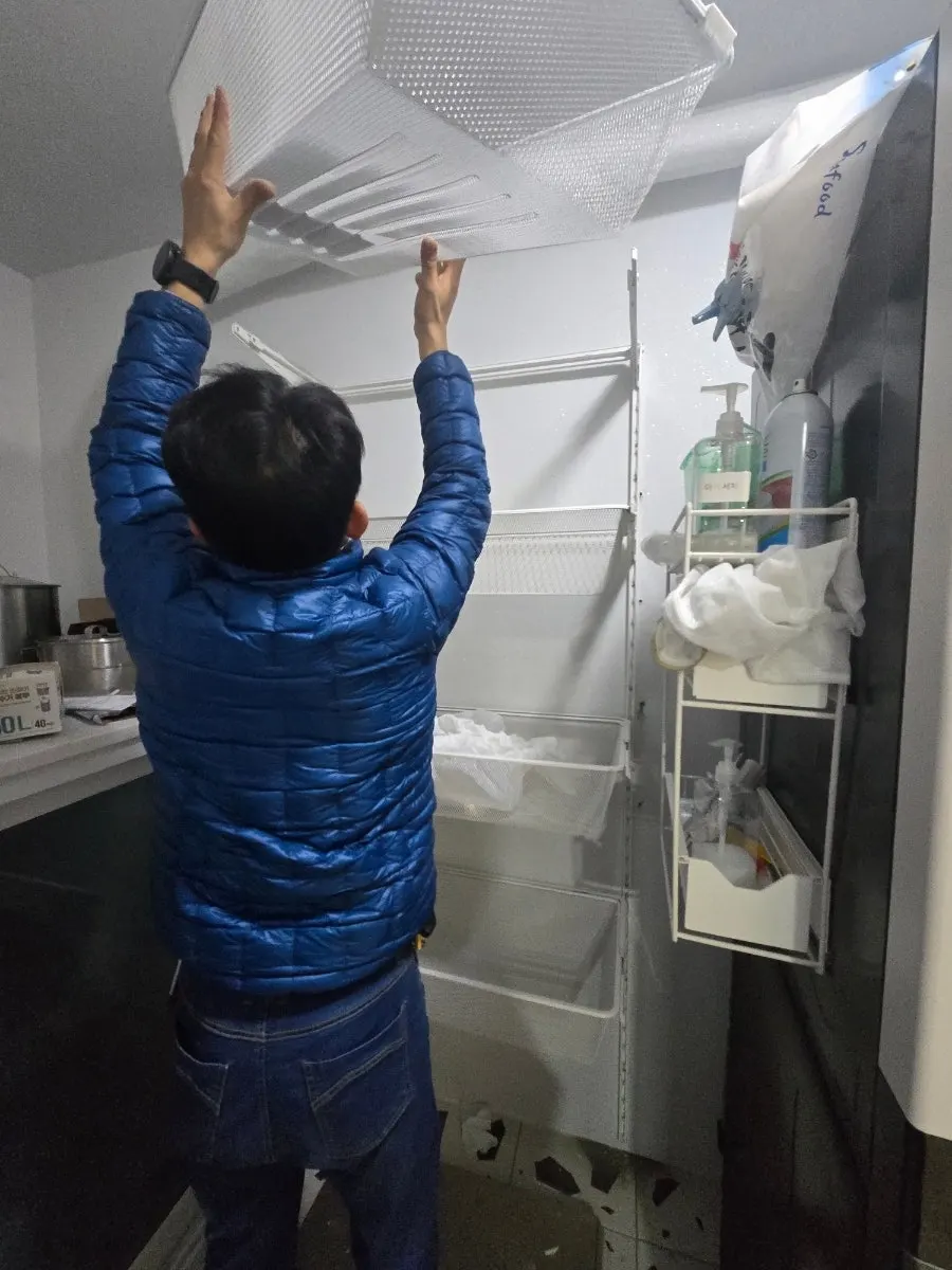 홍성 내포 세탁실 이케아 보악셀 설치 — 콘크리트 벽 타공, 2026년 1월 사례 — 현장 사진 3