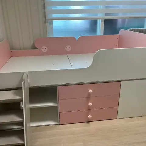 유성·계룡 → 논산 리바트 낮은 벙커침대·일룸 책상 세트 이전설치 — 2025년 8월 사례