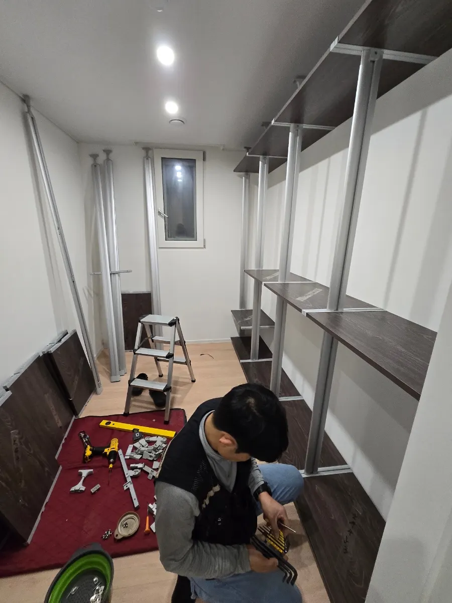 평택 인테리어 후 팬트리·드레스룸 시스템행거 재설치 — 2026년 1월 사례 — 현장 사진 2