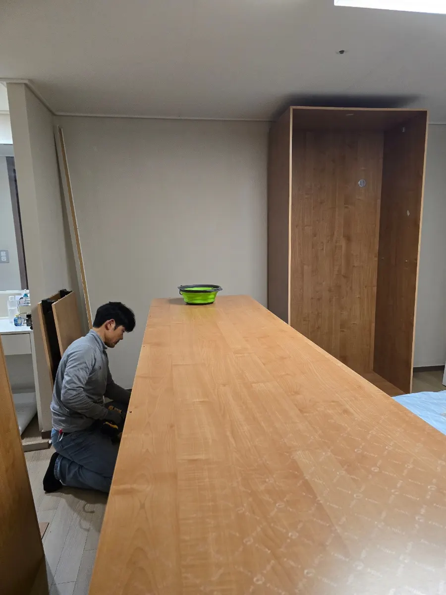 서산 성연면 한샘 붙박이장 12자 이전설치 — 중고 구매, 2025년 12월 사례 — 현장 사진 2